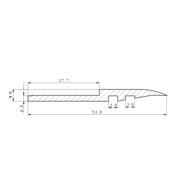 Gasket used for joinery sills ALU - Kabat Tyre | Fabricante polaco de neumáticos y cámaras